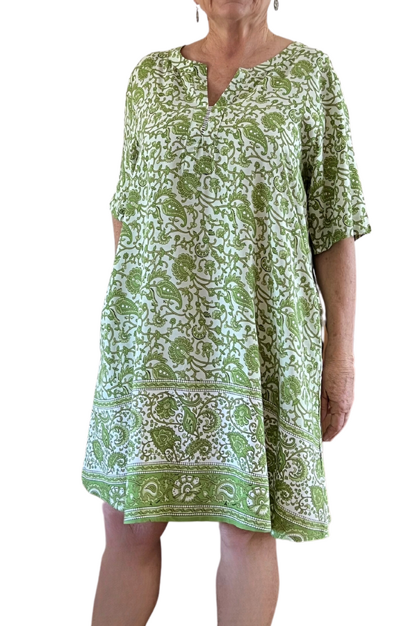 Dress Helena Mini - Green - Kita Ku