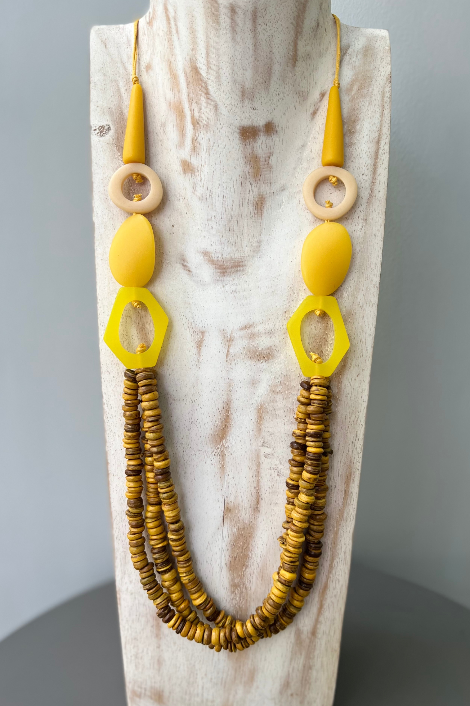 Necklace NBB356 - Yellow