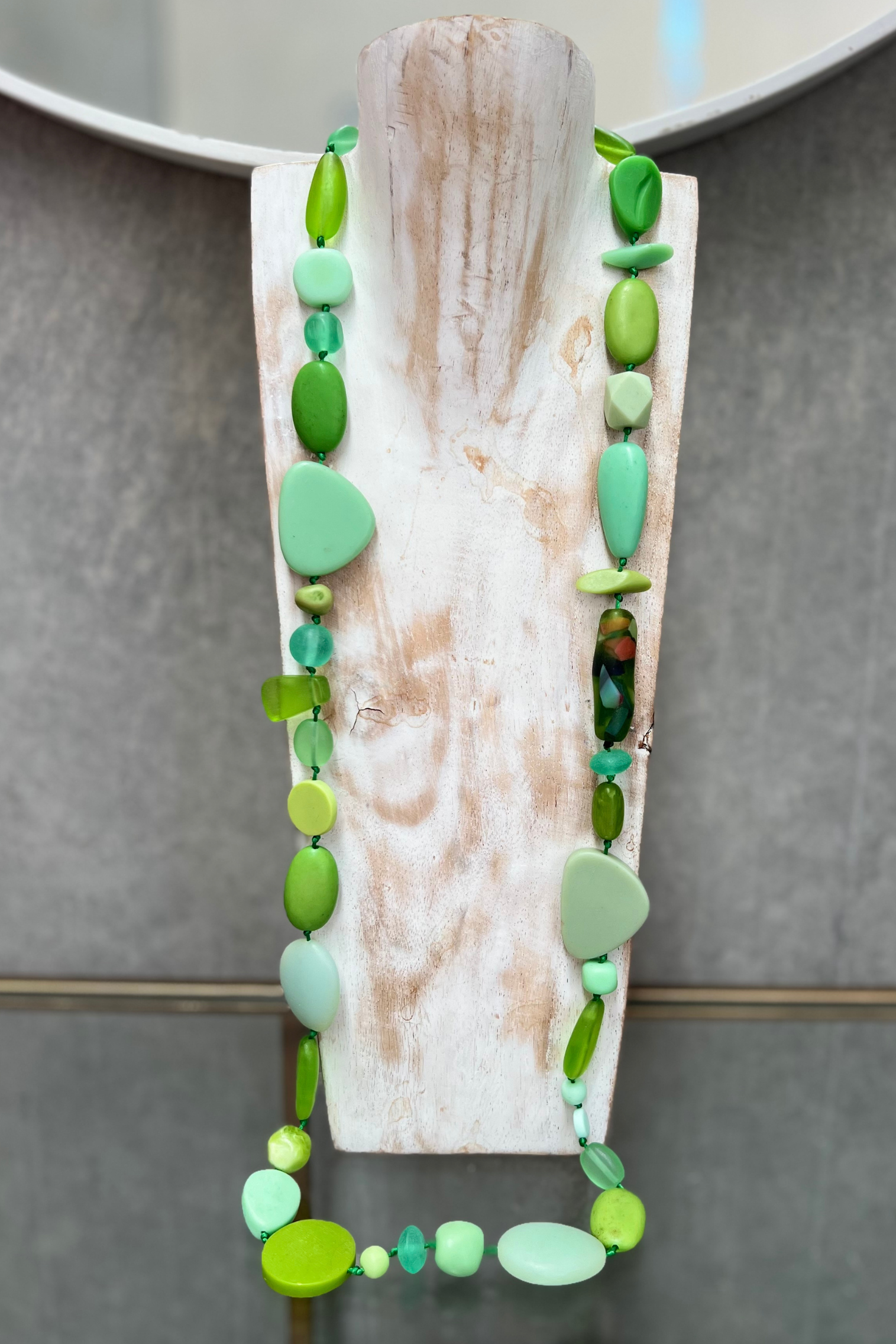 Necklace  NBB405-Lime